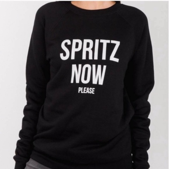 Brunette the Label “Spritz Now Please” Sweatshirt Size S/M - Picture 1 of 8